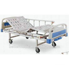 Manual Hospital Bed with backrest and footrest tilting functions